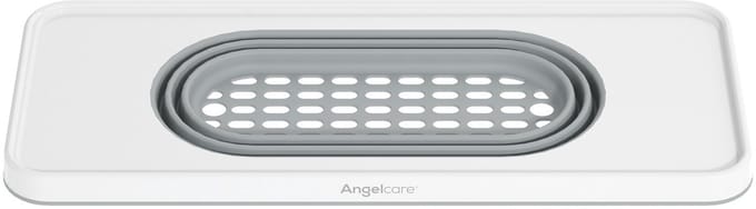 Angelcare Wit Badrekje met Inklapbaar Opbergmandje