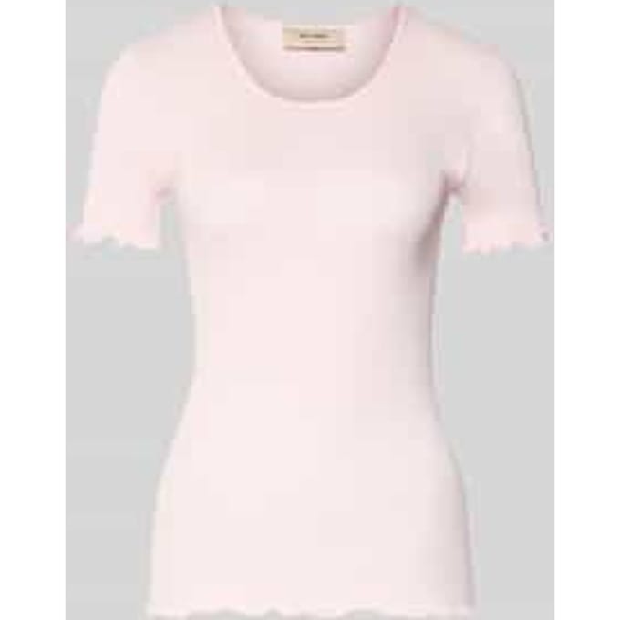 T-shirt met Ribstructuur Model 'Elaine'
