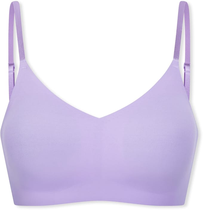 Bustier van microvezel met uitneembare pads, zacht lila - Invisible Soft 42