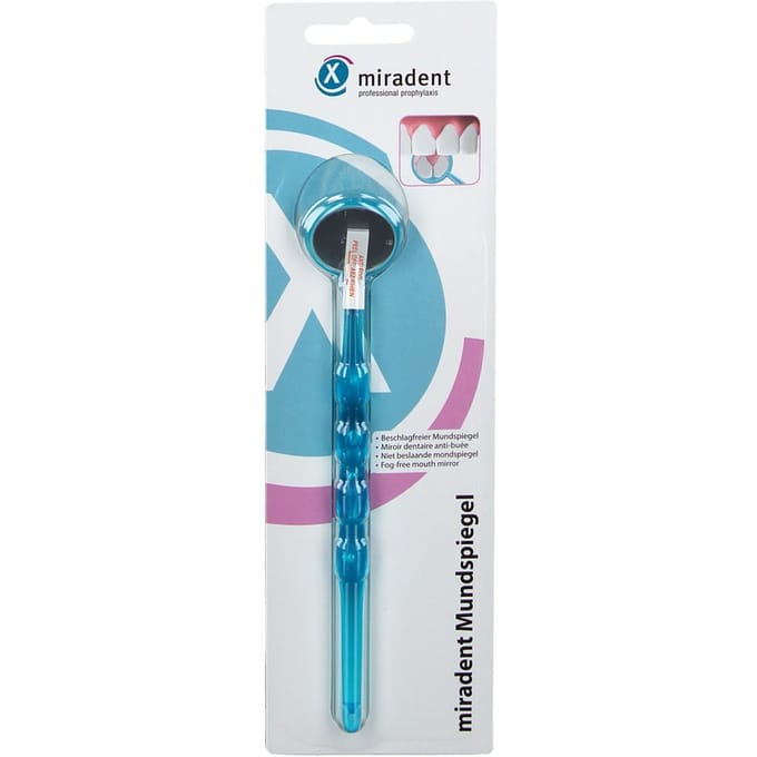 Miradent Mondspiegel Blauw 1 Tandenborstel