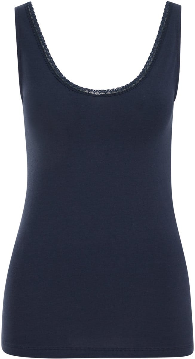WE Fashion Dames singlet met kant
