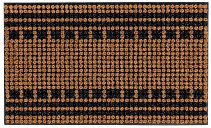 Natuurlijke Deurmat met Decoratief Motief – 45x75 cm