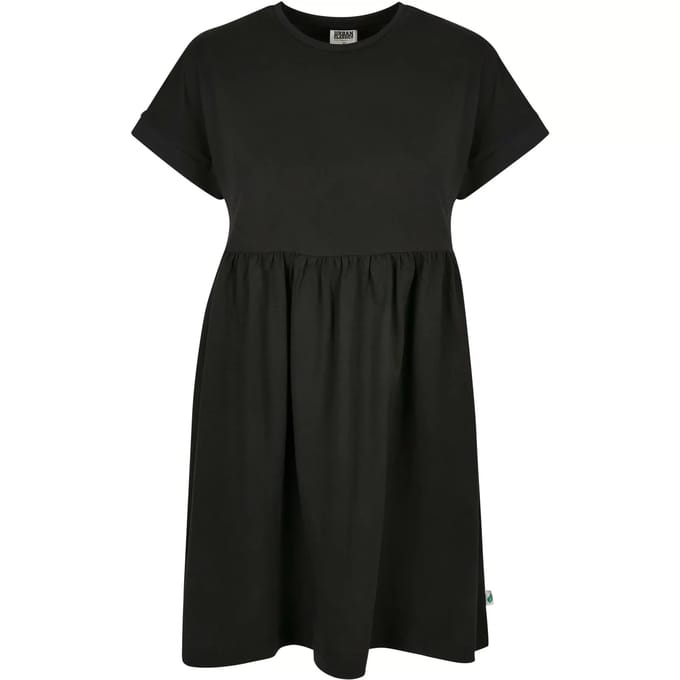 Urban Classics Organic Empire Valance Tee Dames Korte jurk - zwart - M
