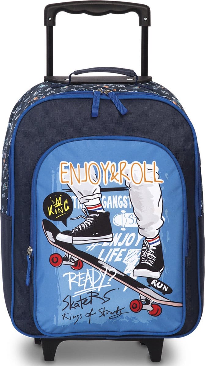 Fabrizio Trolley, Enjoy & Roll - 42 x 32 x 16/21 cm - Polyester