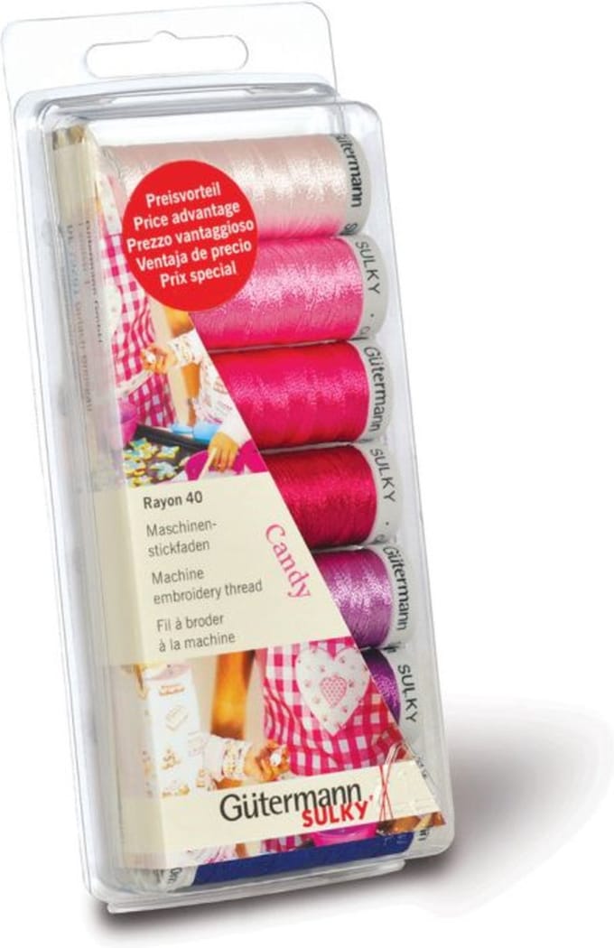 Gütermann Machineborduurgarenset Rayon 40 7x200m