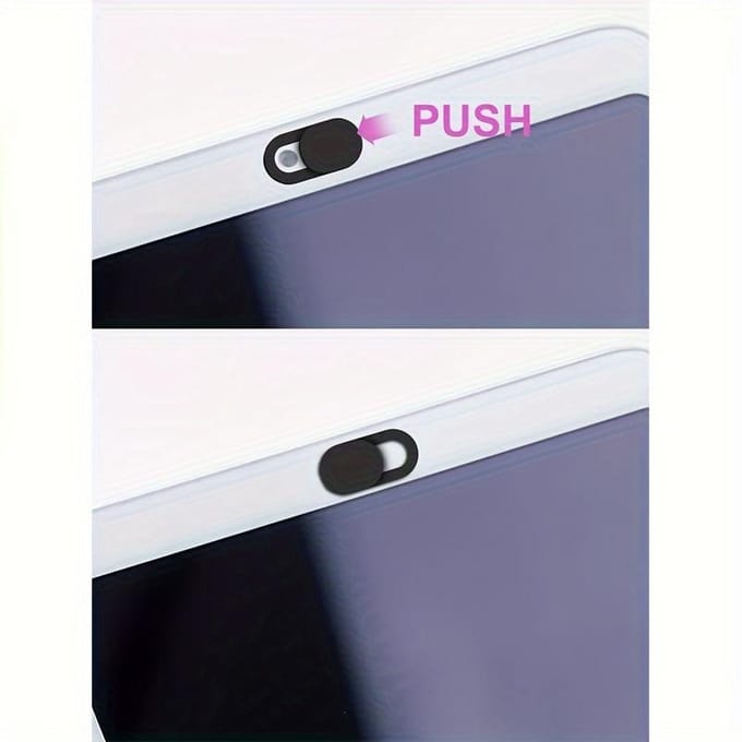 6 stuks Mobiele Telefoon Computer Camera Privacy Beschermhoes zwart