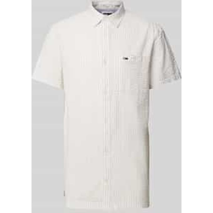Regular fit vrijetijdsoverhemd met labelstitching