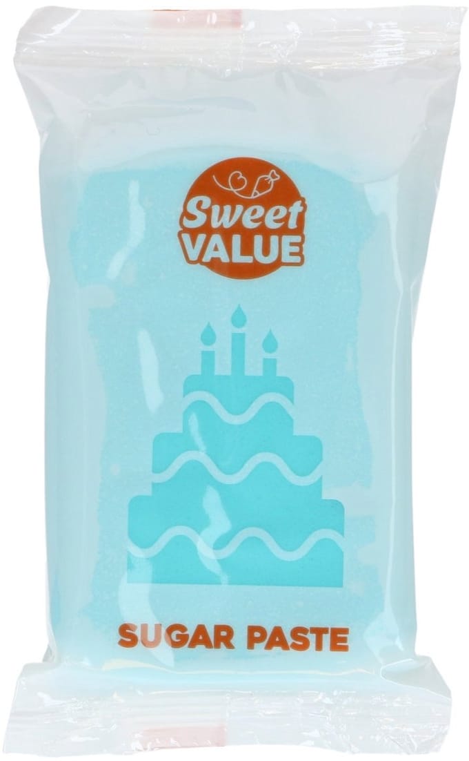 Sweet Value Fondant - Blauw - 200 g - Suikerpasta - Rolfondant