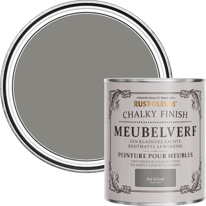 Rust-Oleum Grijs Chalky Finish Meubelverf - Art School 750ml