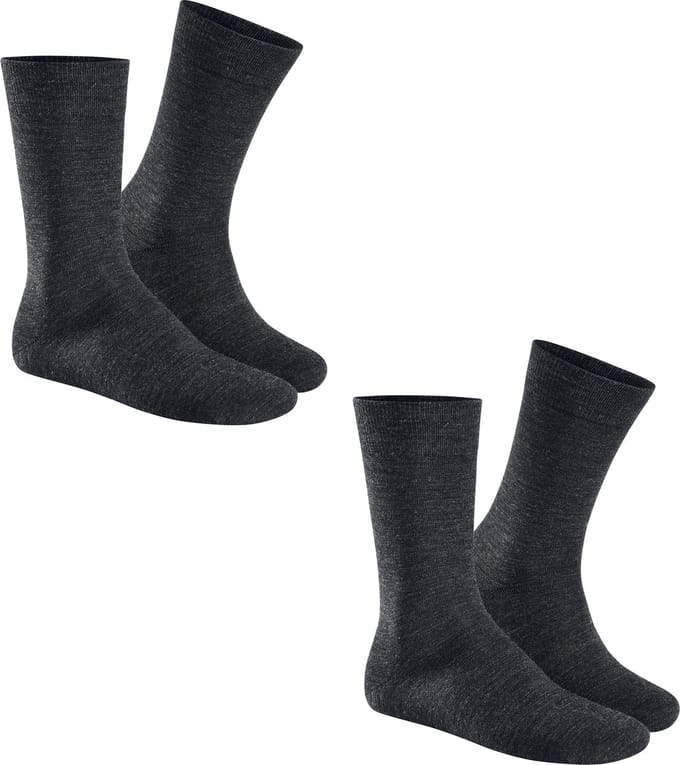 HUDSON Only 2pack - sock Heren Sokken - Anthra mel. - Maat 39/42