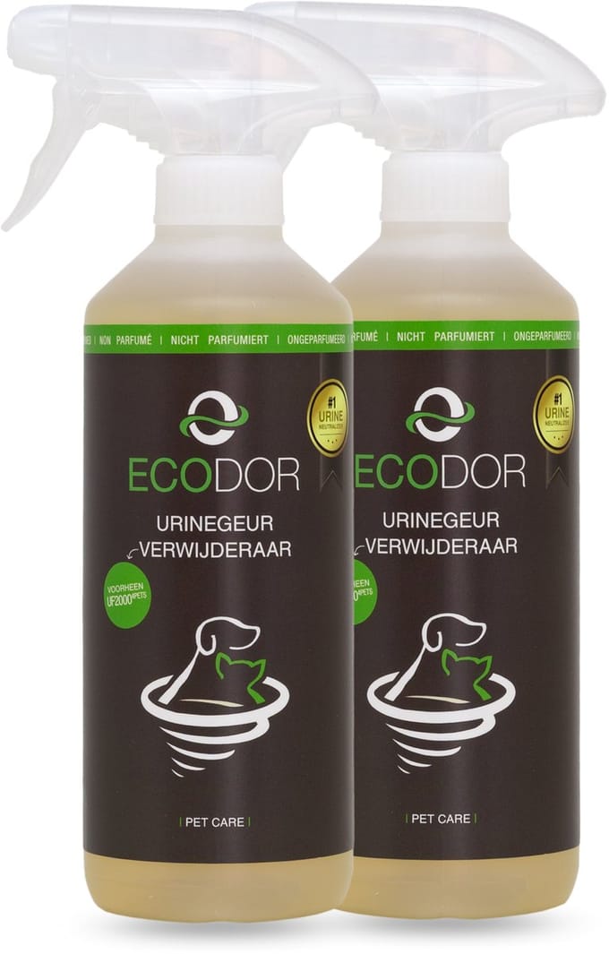 Ecodor UF2000 4Pets - Urinegeur Verwijderaar - 2x 500ml - Katten zindelijkheidstraining