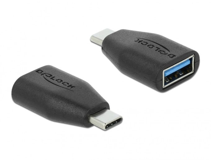 Delock Adapter SuperSpeed USB 10 Gbps (USB 3.1 Gen 2) USB Type-C™ male > Type-A female