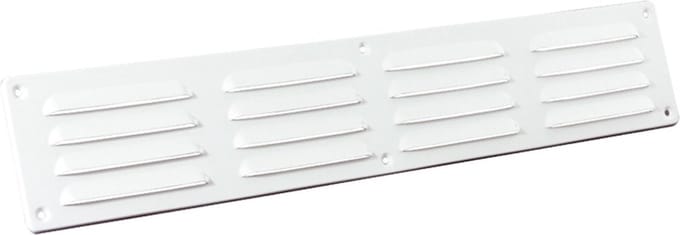 Nedco aluminium schoepenrooster - 50x9cm - wit