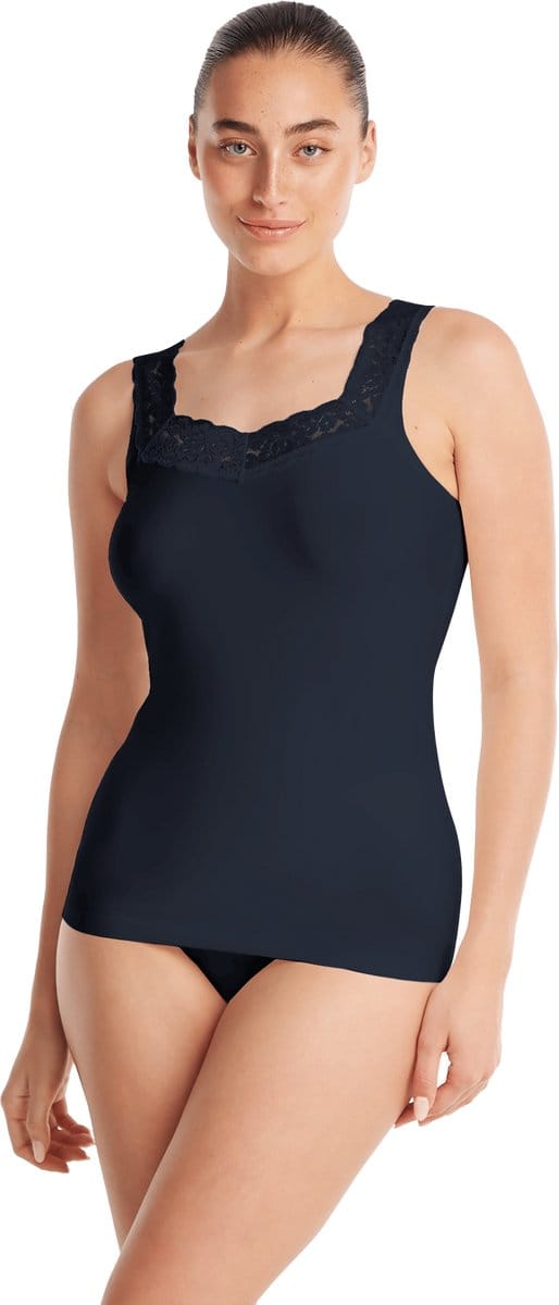 Ten Cate Secrets singlet met kant dark navy voor Dames | Maat XL