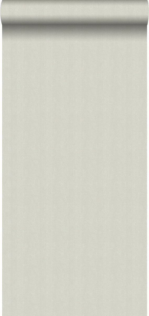 Origin Wallcoverings behang geweven visgraat-motief celadon groen - 53 cm x 10.05 m - 347657