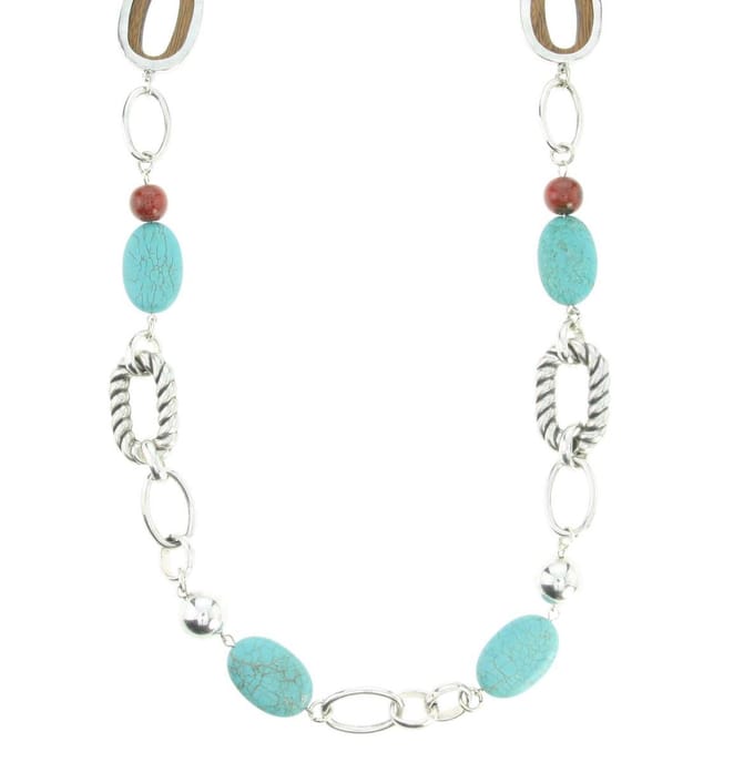 Behave - Lange ketting met natuursteen - 91 cm - Elegante mode sieraden