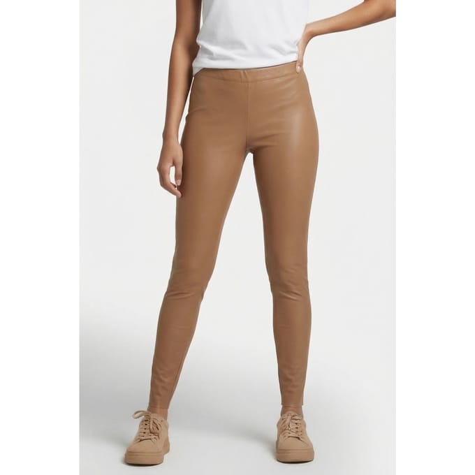 DNA Amsterdam Samy Leather Cacao Größe: 4 | Skinny Pants Outlet | Damen