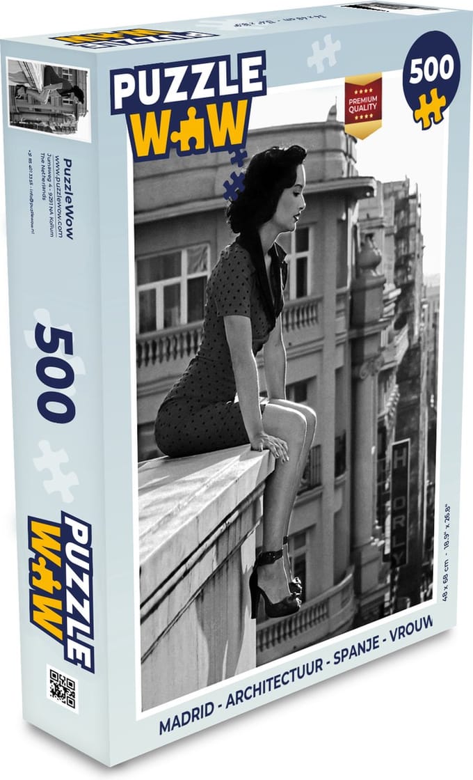 Puzzel Madrid - Architectuur - Spanje - Vrouw - Legpuzzel - Puzzel 500 stukjes