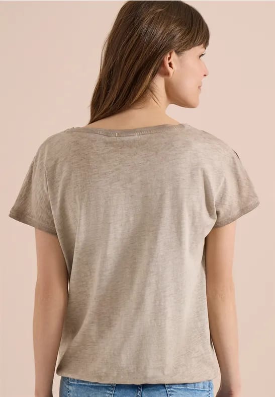 Shirt van geverfde jersey