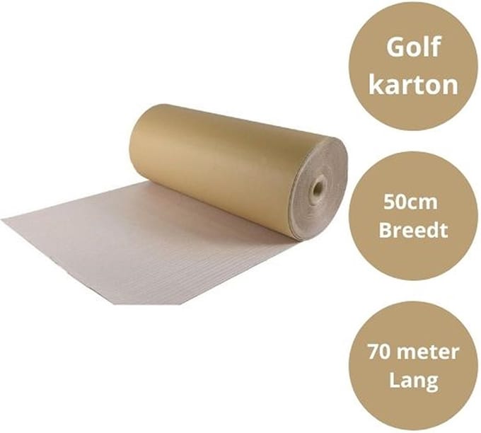 Golfkarton op rol 50cm x 70 meter