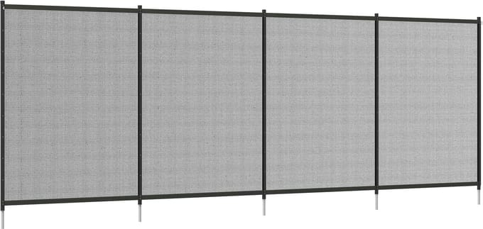 Outsunny-Teichzaun-365cm x 126cm-Schwarz