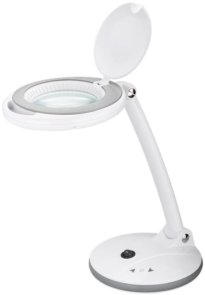 Goobay LED loeplamp | 450 lm (dimbaar) | 6W | bureaustandaard | wit