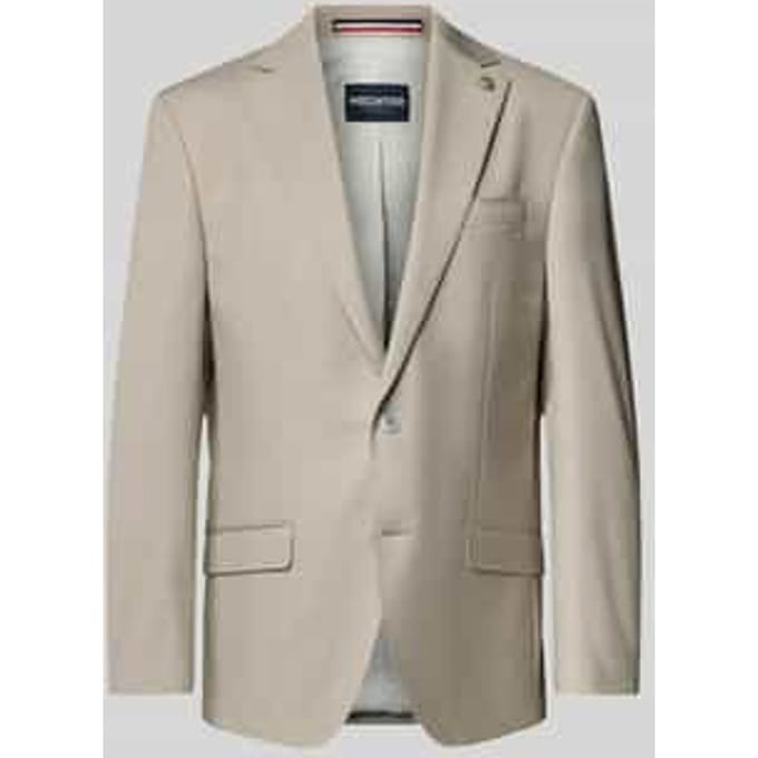 Regular fit 2-knoops colbert met klepzakken, model 'X-Tension'