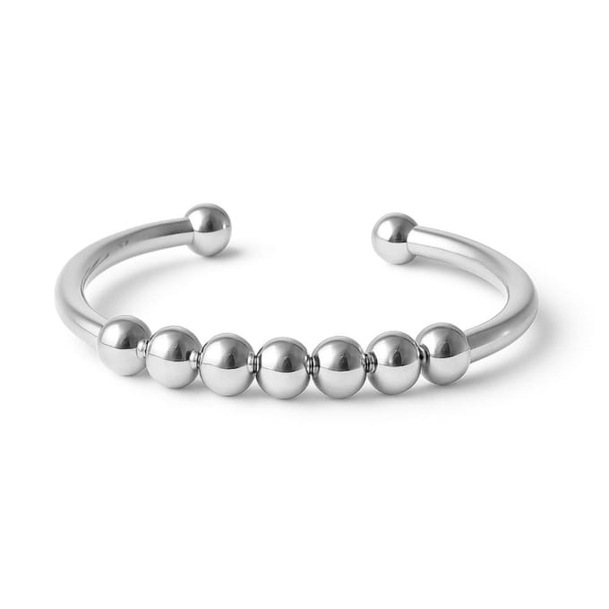 Anxiety Ring - Stress Ring - Fidget Ring - Anxiety Ring For Finger - Draaibare Ring Dames - Spinning Ring - Spinner Ring - (RVS) Zilver