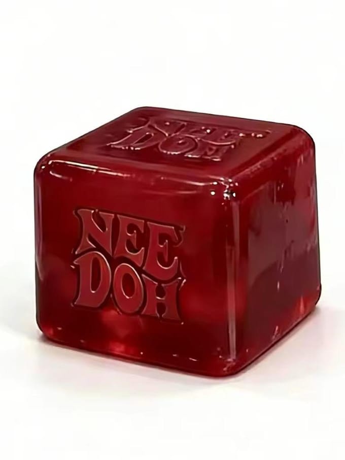 Super populaire Schylling Needoh Nice Cube sensorisch speelgoed, knijp- en drukverminderende kubus, knijpbare Fidget drukverminderende limi bordeaux