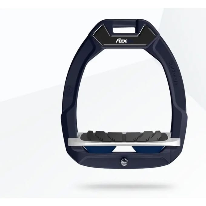 Veiligheids stijgbeugels met hellend grip Bruin/Grijs/Marine Flex-On Safe-On