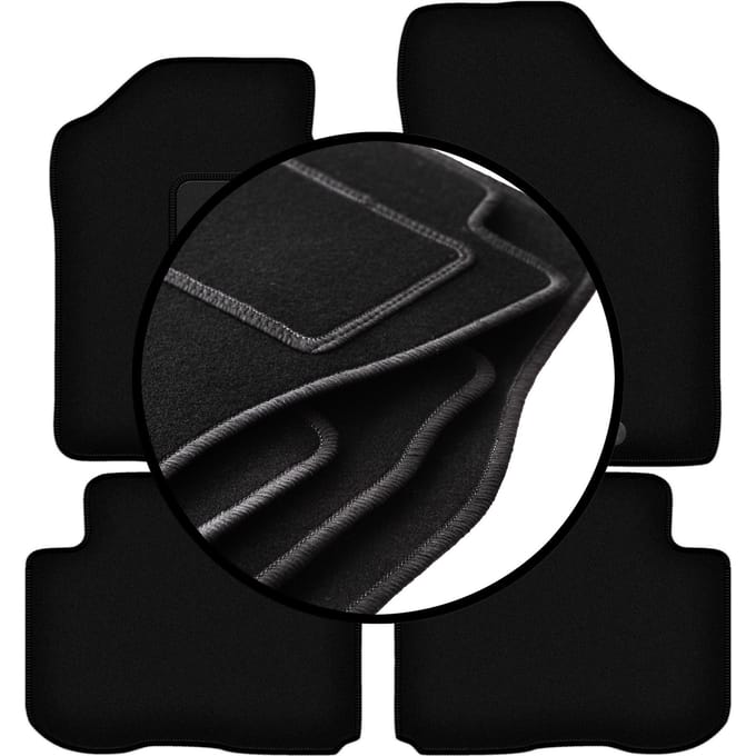 Complete set veloursmatten voor: Kia Carens III minivan (2006-2010)