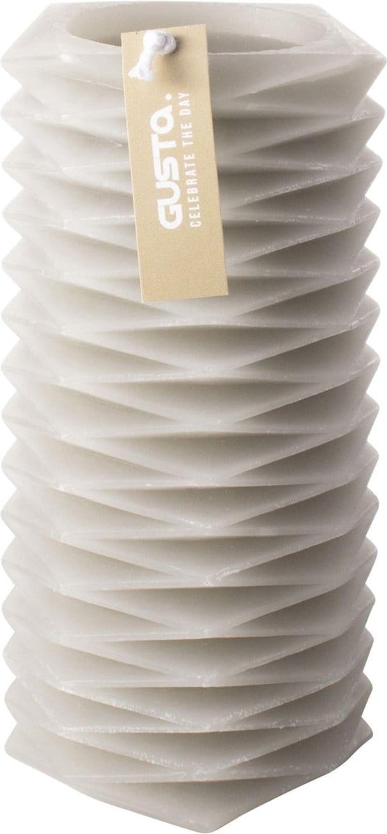Figuurkaars zigzag H155cm taupe - Gusta®
