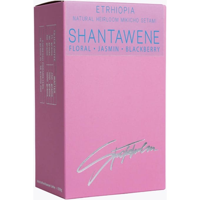 Stockholm Coffee Roasters Ethiopia Shantawene 250 g | Hele boon | Sidama, Ethiopië | Filterkoffie met tonen van framboos, pruim en jasmijn