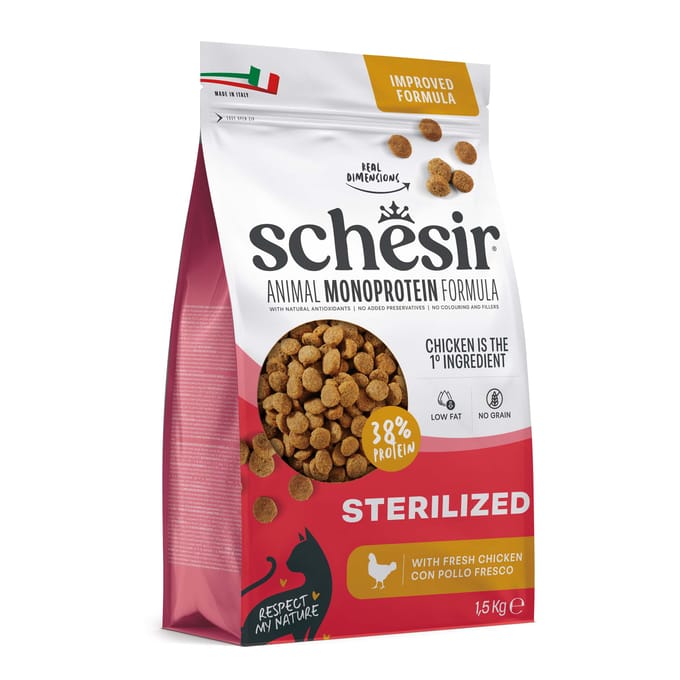 Schesir Sterilized & Light met kip - Voordeelpakket: 3 x 1,5 kg