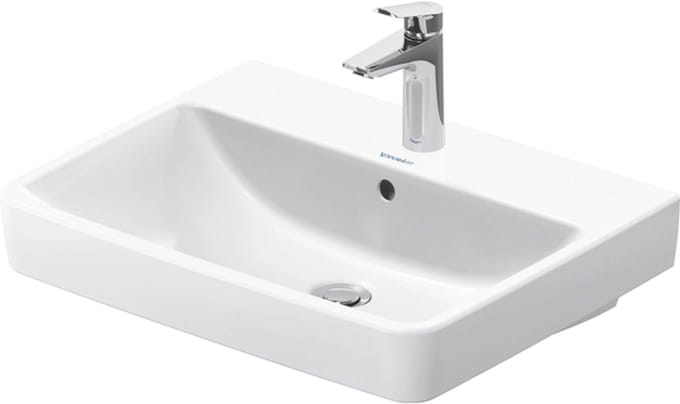 Duravit No.1 wastafel 60x46x17.3cm hoogglans Wit