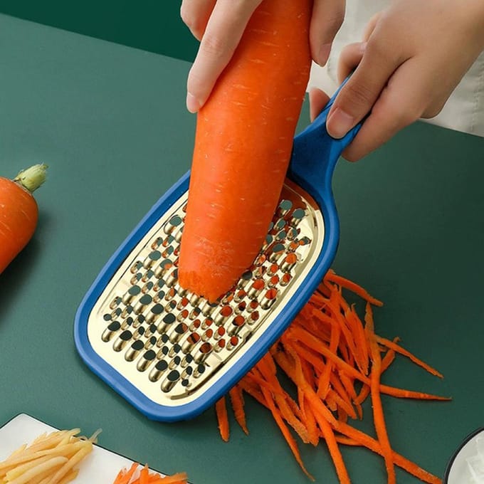 Roestvrijstalen Handrasp Multifunctionele Groenterasp Keuken Voedselraspen Keuken zwart