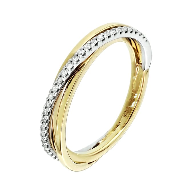 Ring Diamant 0.12ct H Si