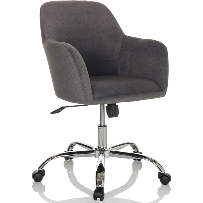 Bureaustoel / Draaistoel stoel / Schelp stoel SOLAO 300 Stof donkergrijs hjh OFFICE