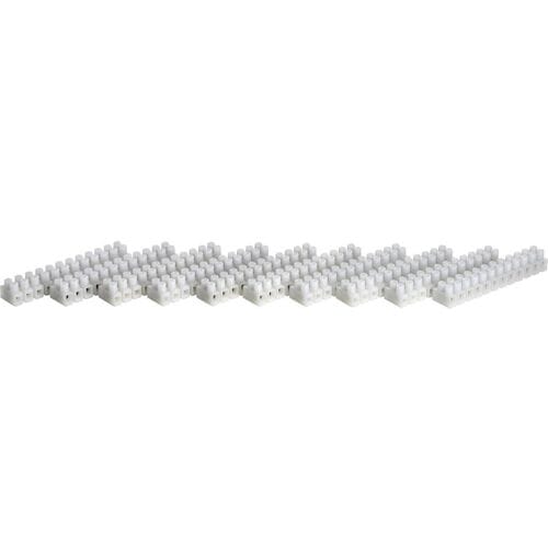 TRU COMPONENTS Kroonsteen Flexibel: 0.75-2.5 mm² Massief: 0.75-2.5 mm² Aantal polen: 12 Wit 10 stuk(s)