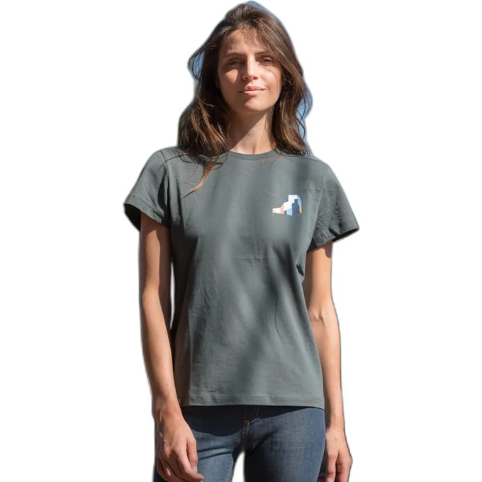 Dames-T-shirt Snap Climbing Heart Dietrich