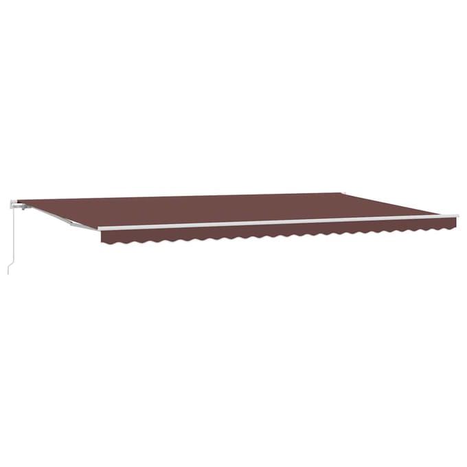 vidaXL - Luifel - handmatig - uittrekbaar - 500x300 - cm - bruin
