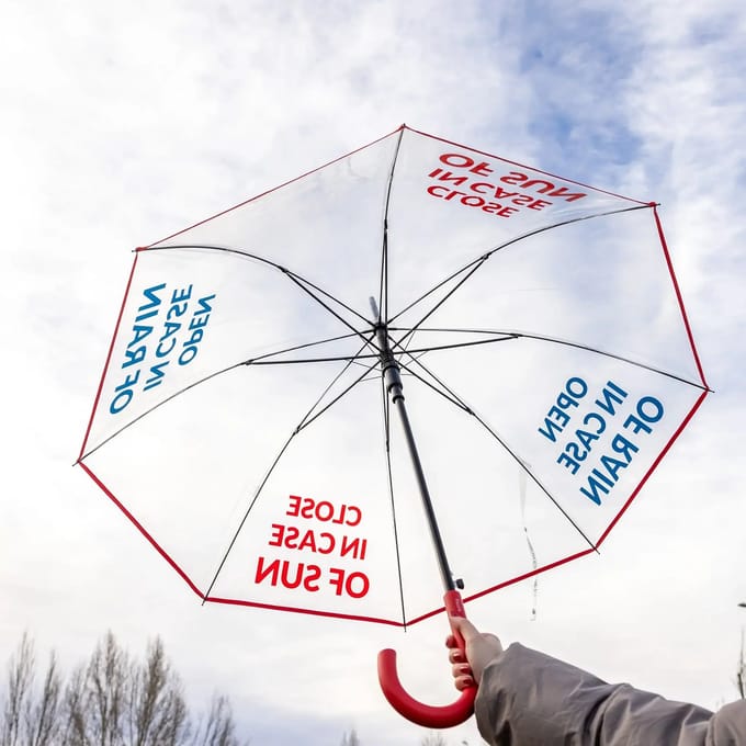 Fisura - Paraplu Open In Case Of Rain, Close In Case Of Sun - transparant