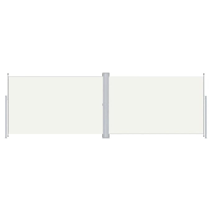 vidaXL - Windscherm - uittrekbaar - 200x600 - cm - crèmekleurig
