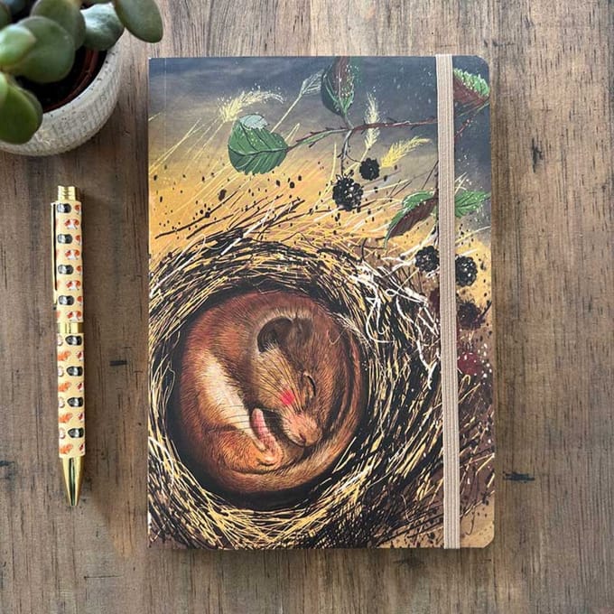 Alex Clark Large Chunky Notebook Dormouse~ A5 Softcover Notitieboek Veldmuisje