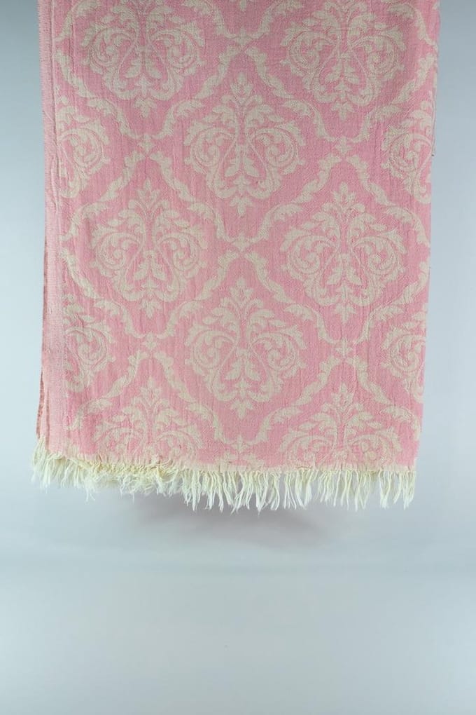 Isinda – Turkse hamamdoek – 100x180 cm – katoen – licht & sneldrogend – roze
