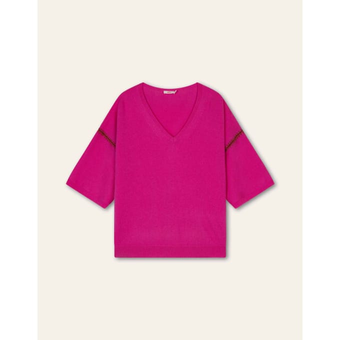 Oilily Kiran Gebreide Top- maatS Beetroot Paars