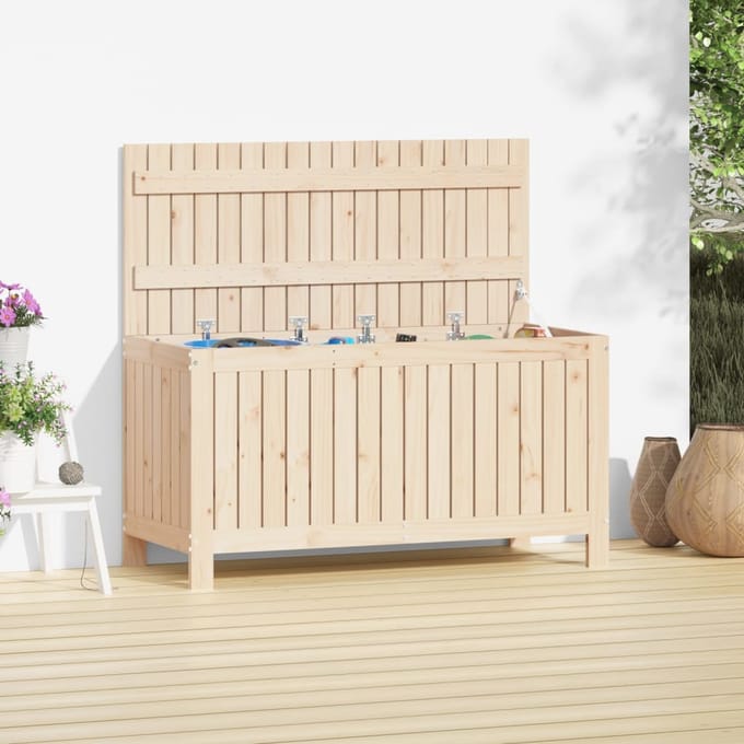 vidaXL - Tuinbox - 115x49x60 - cm - massief - grenenhout