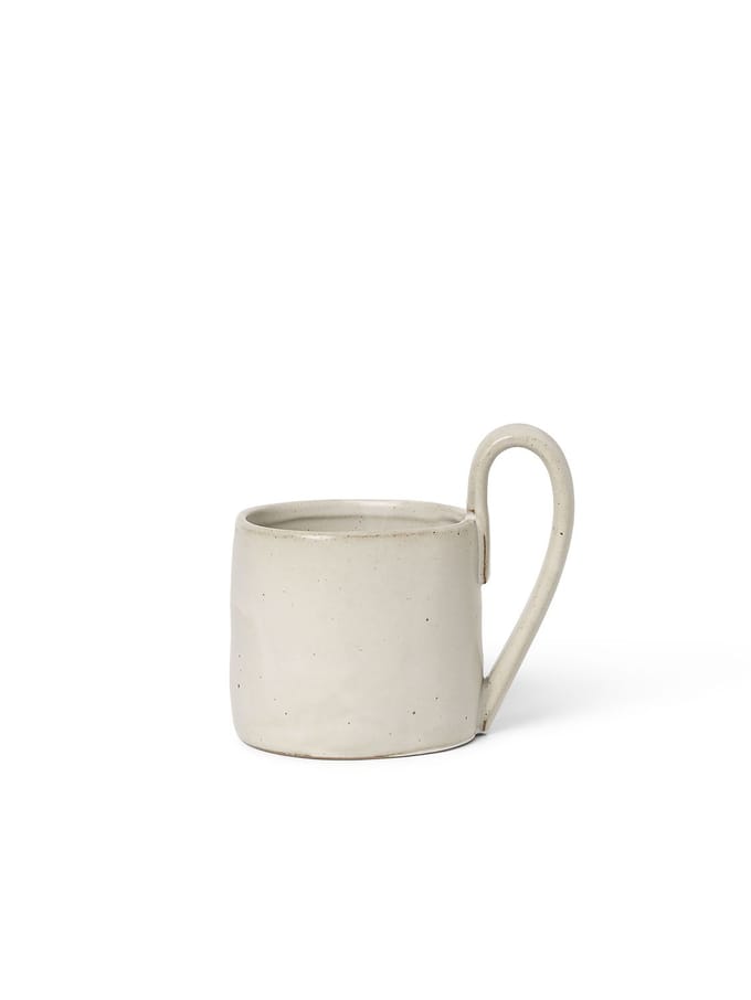 Ferm Living Flow Beker - gebroken wit gespikkeld