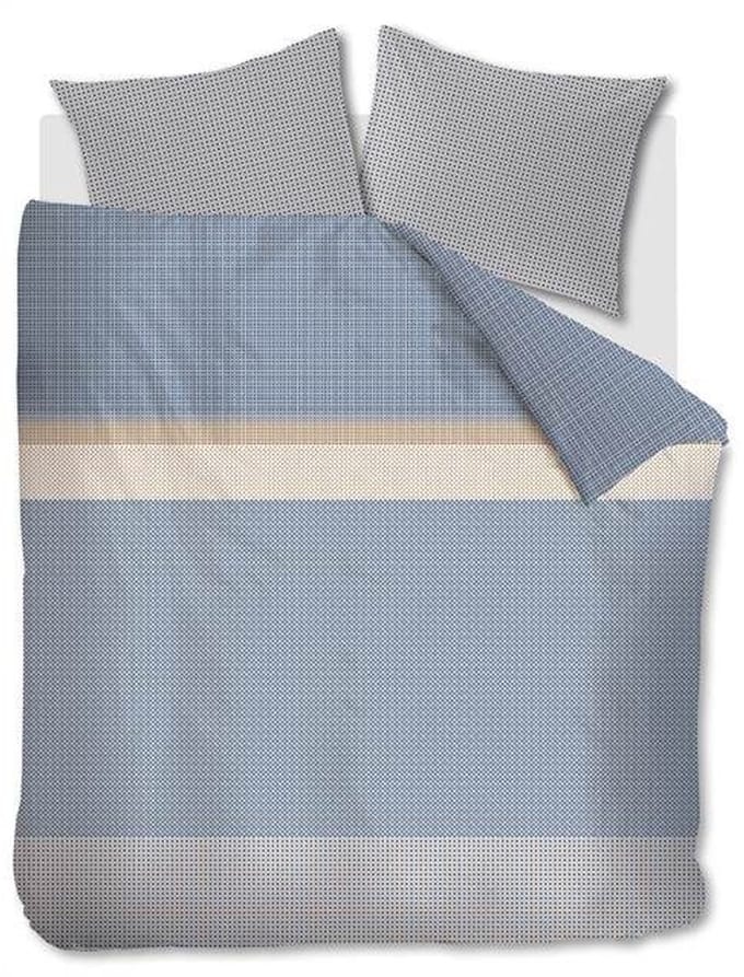 Beddinghouse Bertram Dekbedovertrek - Lits-jumeaux - 240x200/220 cm - Blue
