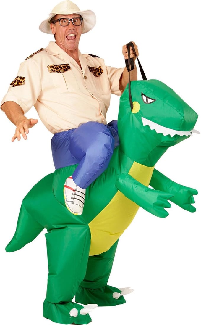 Opblaasbare dinosaurussen kostuums